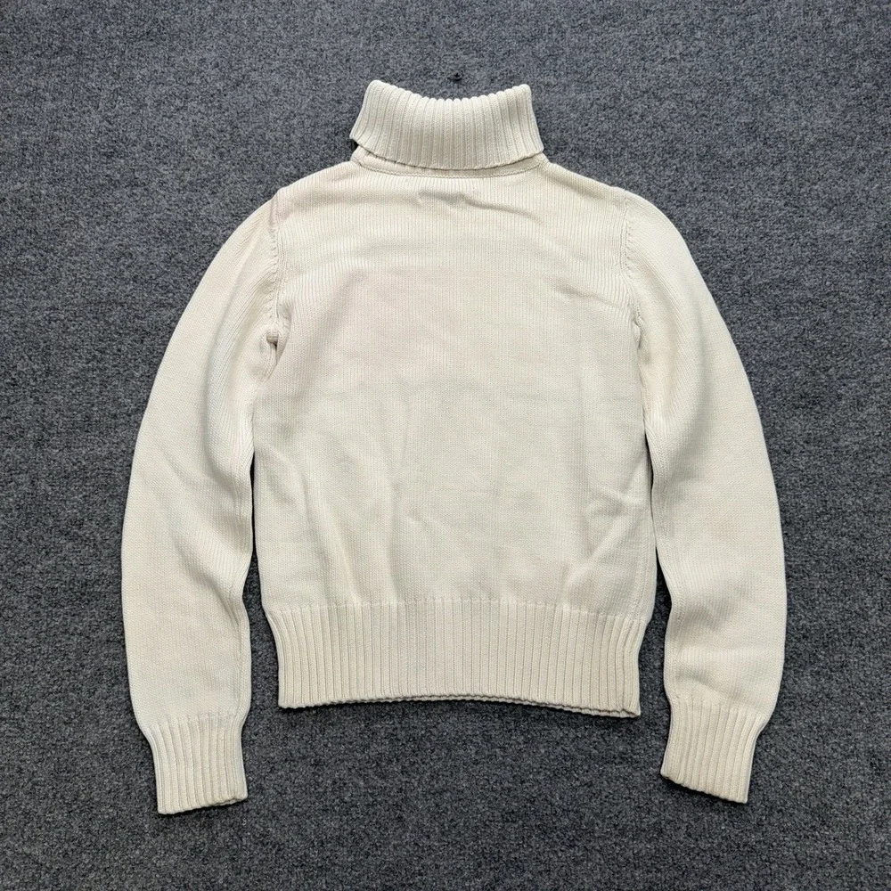 Tommy Hilfiger Turtleneck Sweater Women's Y2K Vintage Red/White/Blue Size Small - Picture 5 of 7